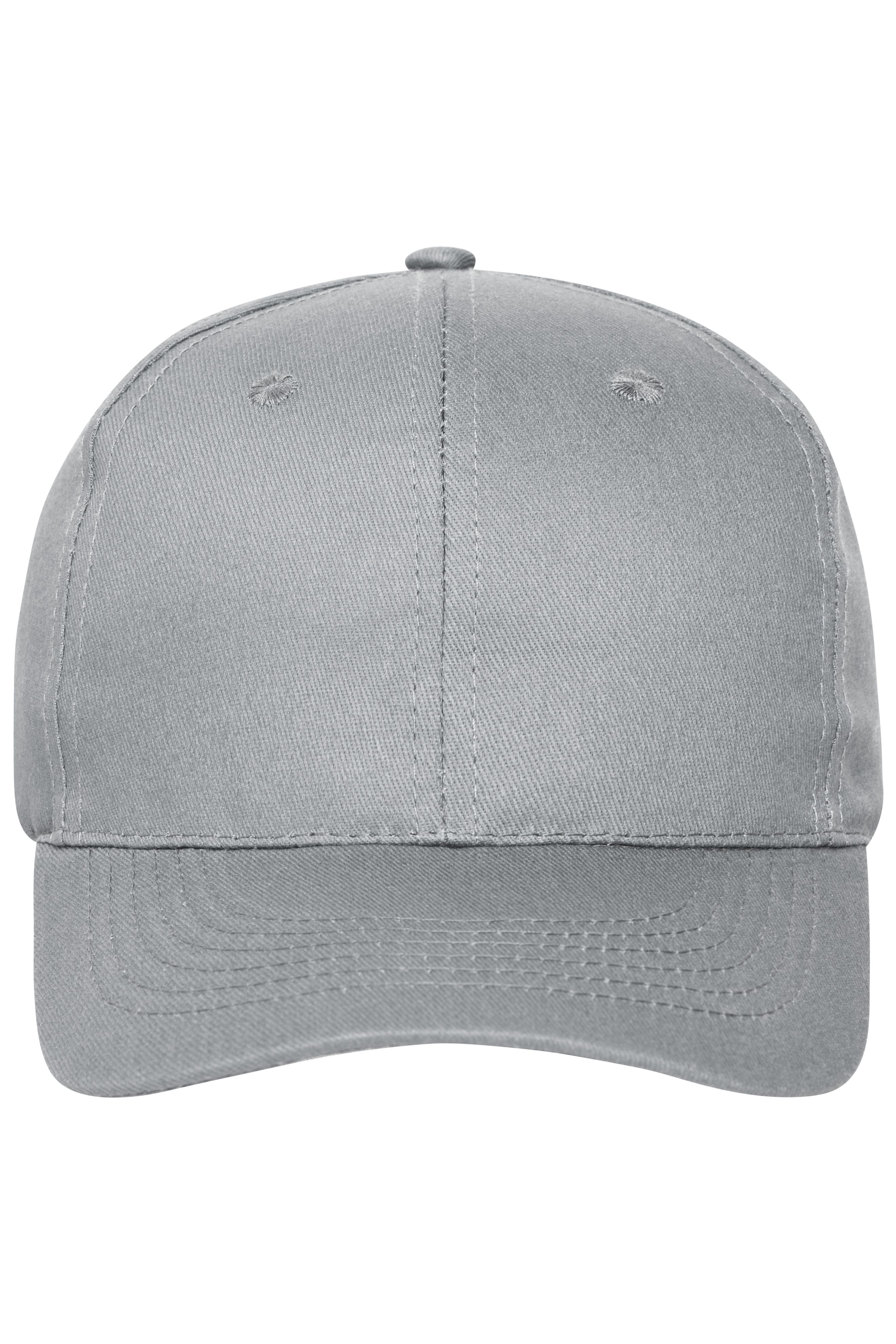 6 Panel Cap Bio Cotton MB6236 6 Panel Cap mit ungebürsteter Oberfläche