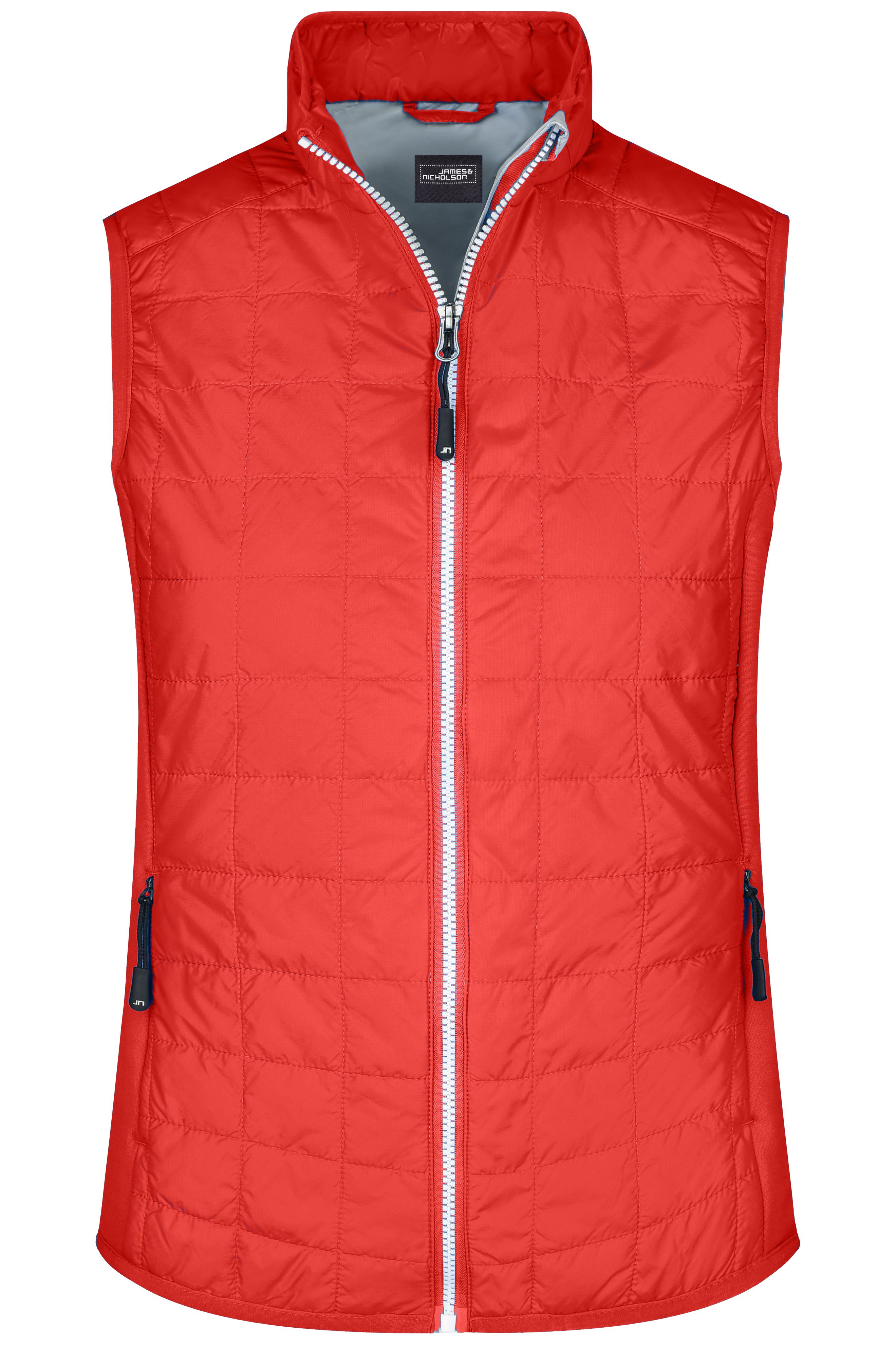 Ladies' Hybrid Vest JN1113 Leicht wattierte Weste im sportlichen Materialmix