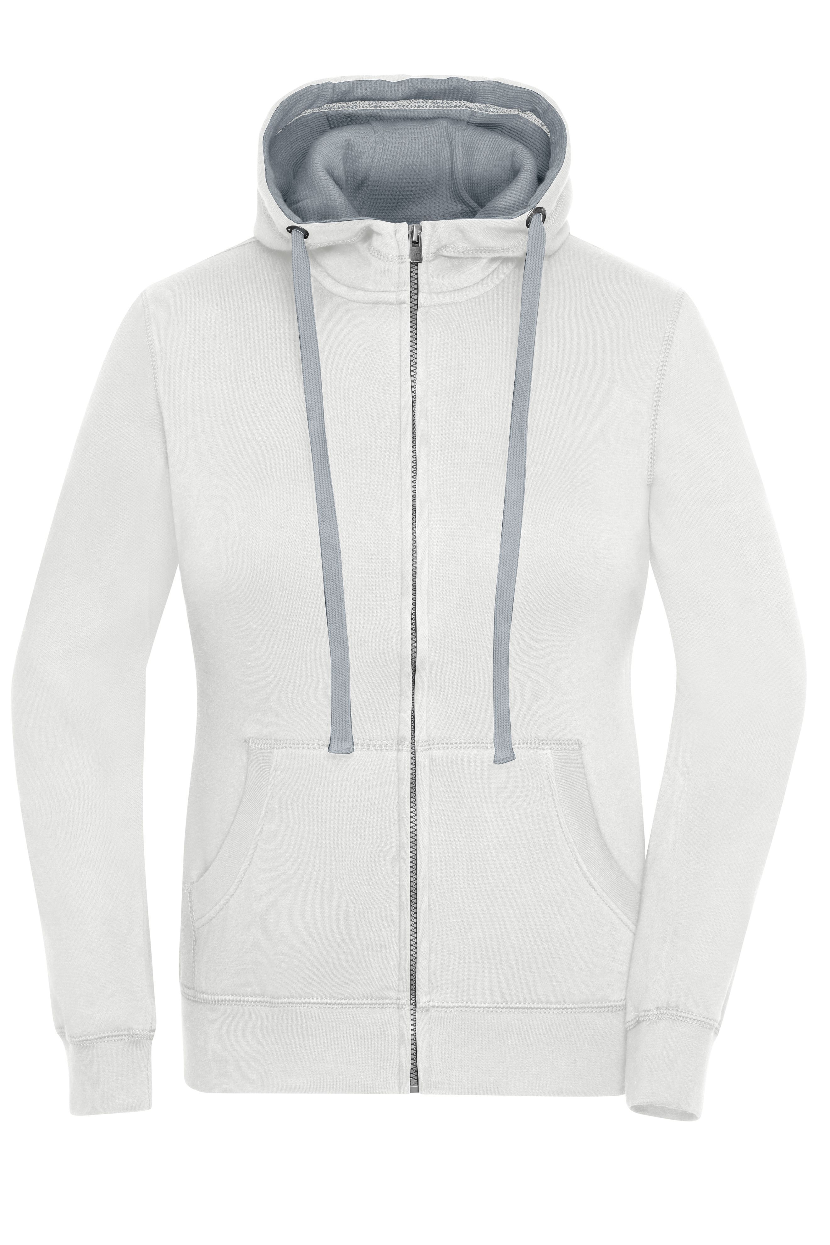 Ladies' Lifestyle Zip-Hoody JN962 Sweat-Jacke mit Reißverschluss und Kapuze