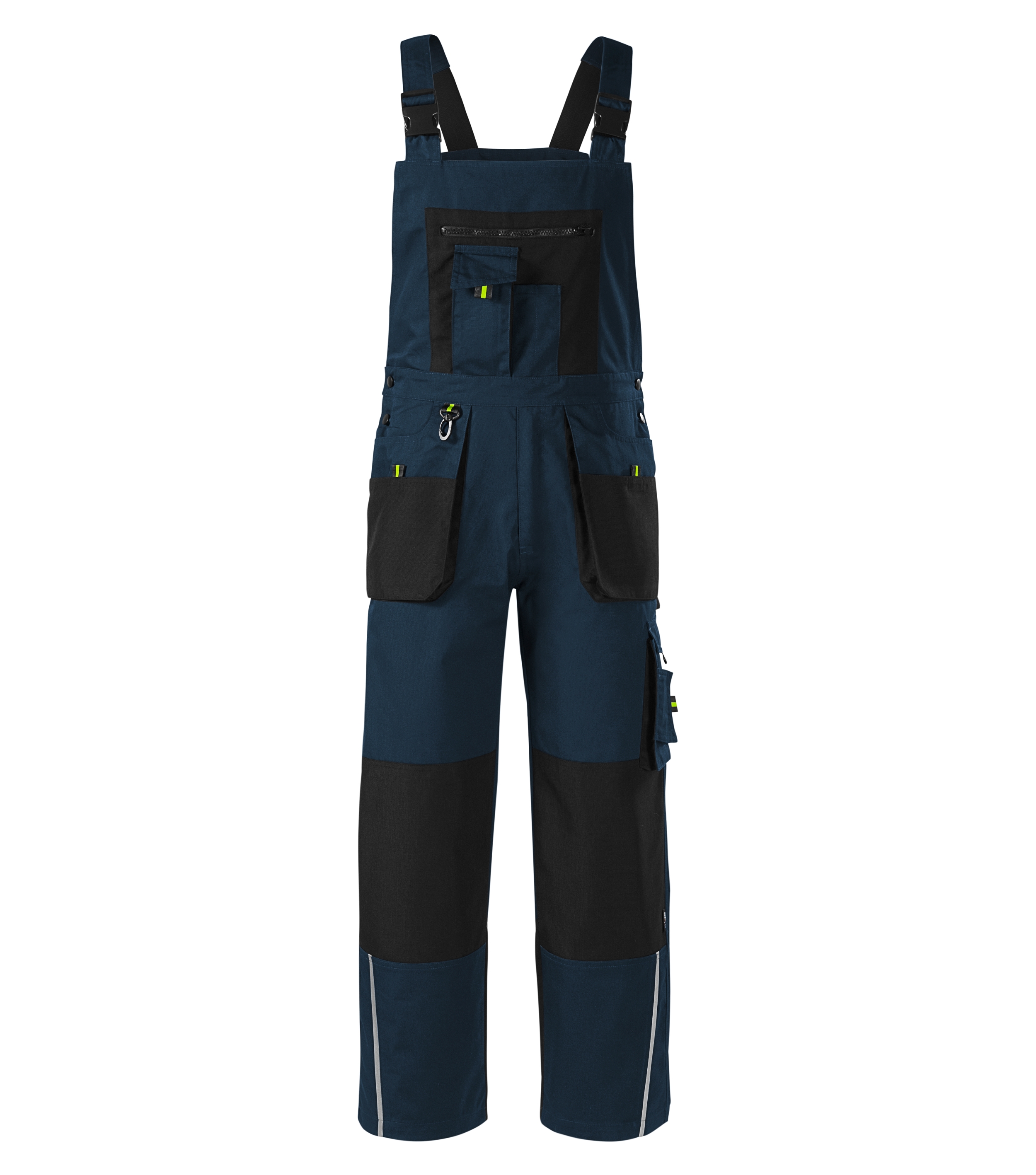 Arbeitslatzhose Herren -  RANGER W04 - 14 multifunktionale Taschen und Hosenträger mit einem elastischen Teil einstellbar mit Schnallen - Hosen Herren für Outdoor 