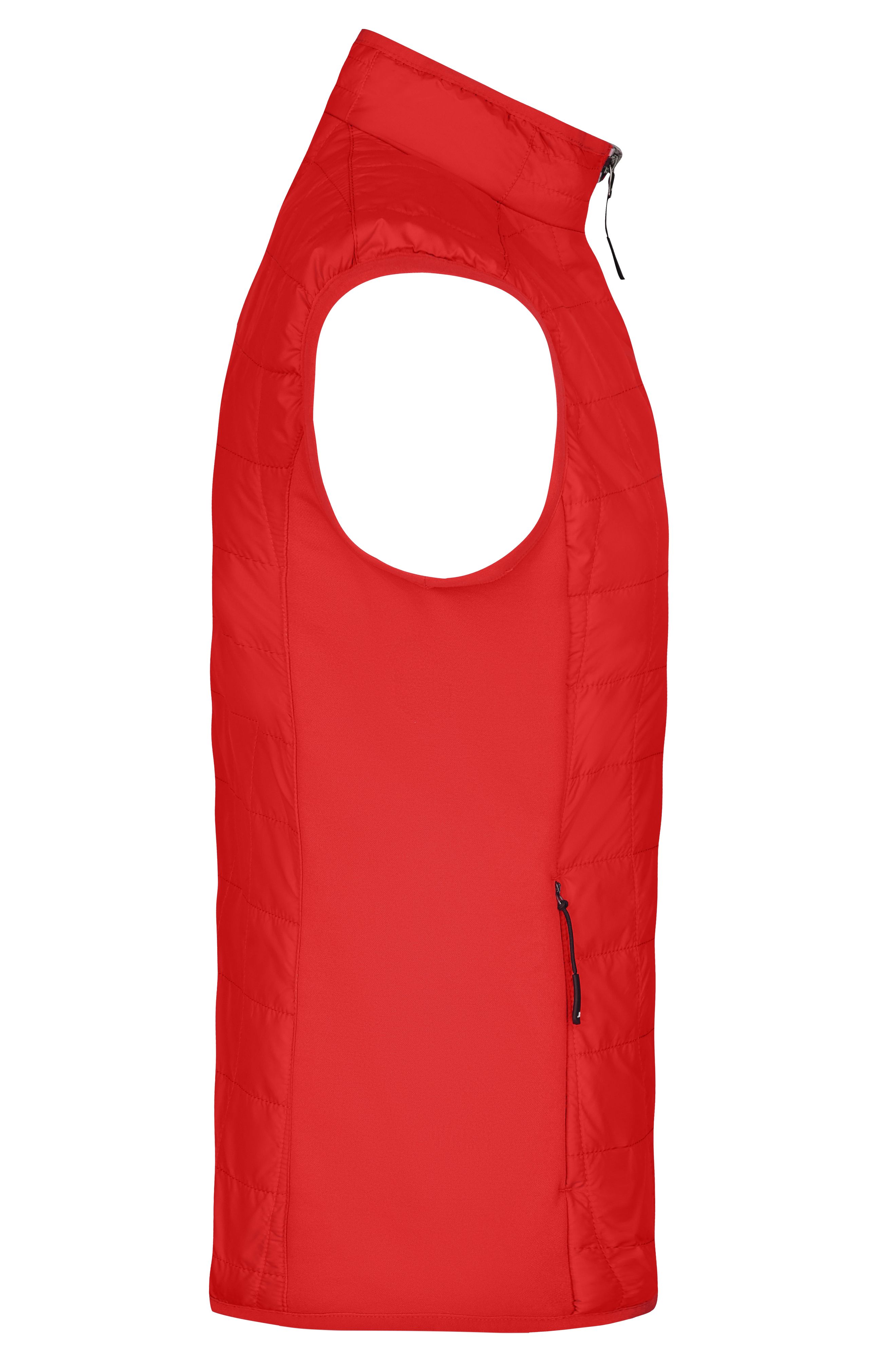 Men's Hybrid Vest JN1114 Leicht wattierte Weste im sportlichen Materialmix Men's Hybrid Vest JN1114 Leicht wattierte Weste im sportlichen Materialmix