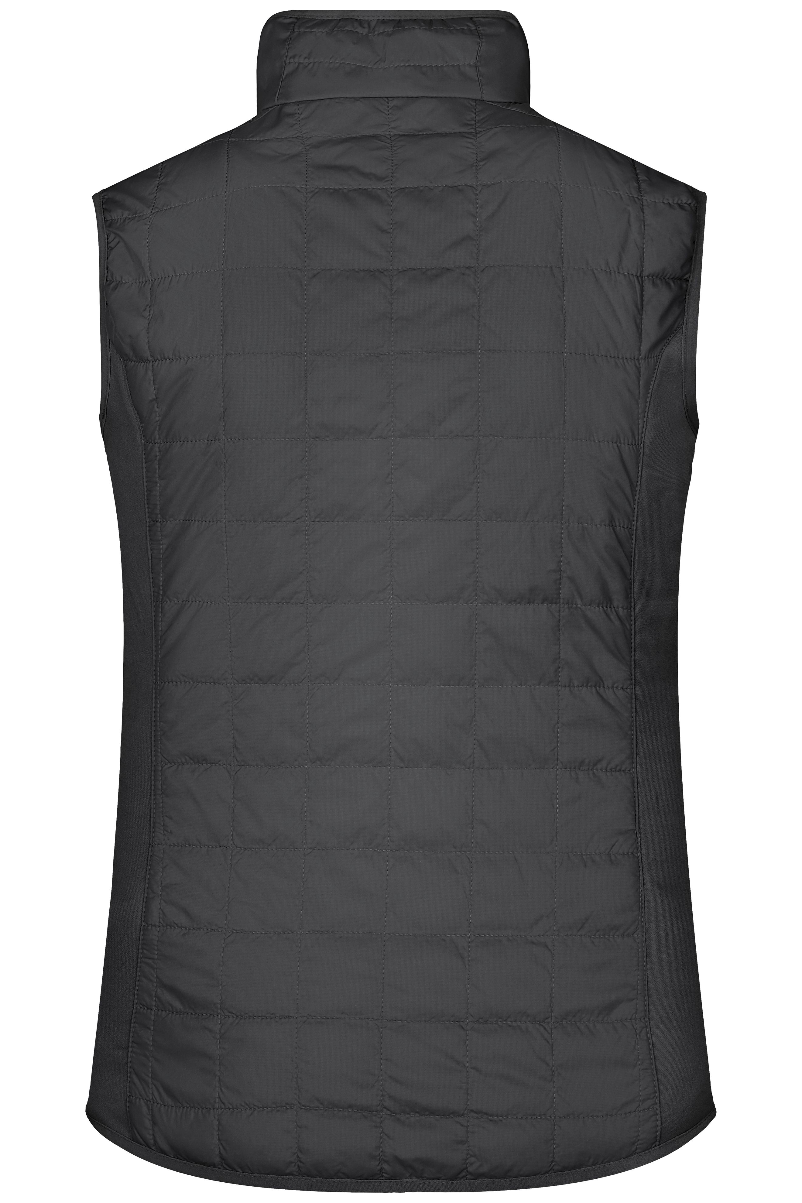 Ladies' Hybrid Vest JN1113 Leicht wattierte Weste im sportlichen Materialmix