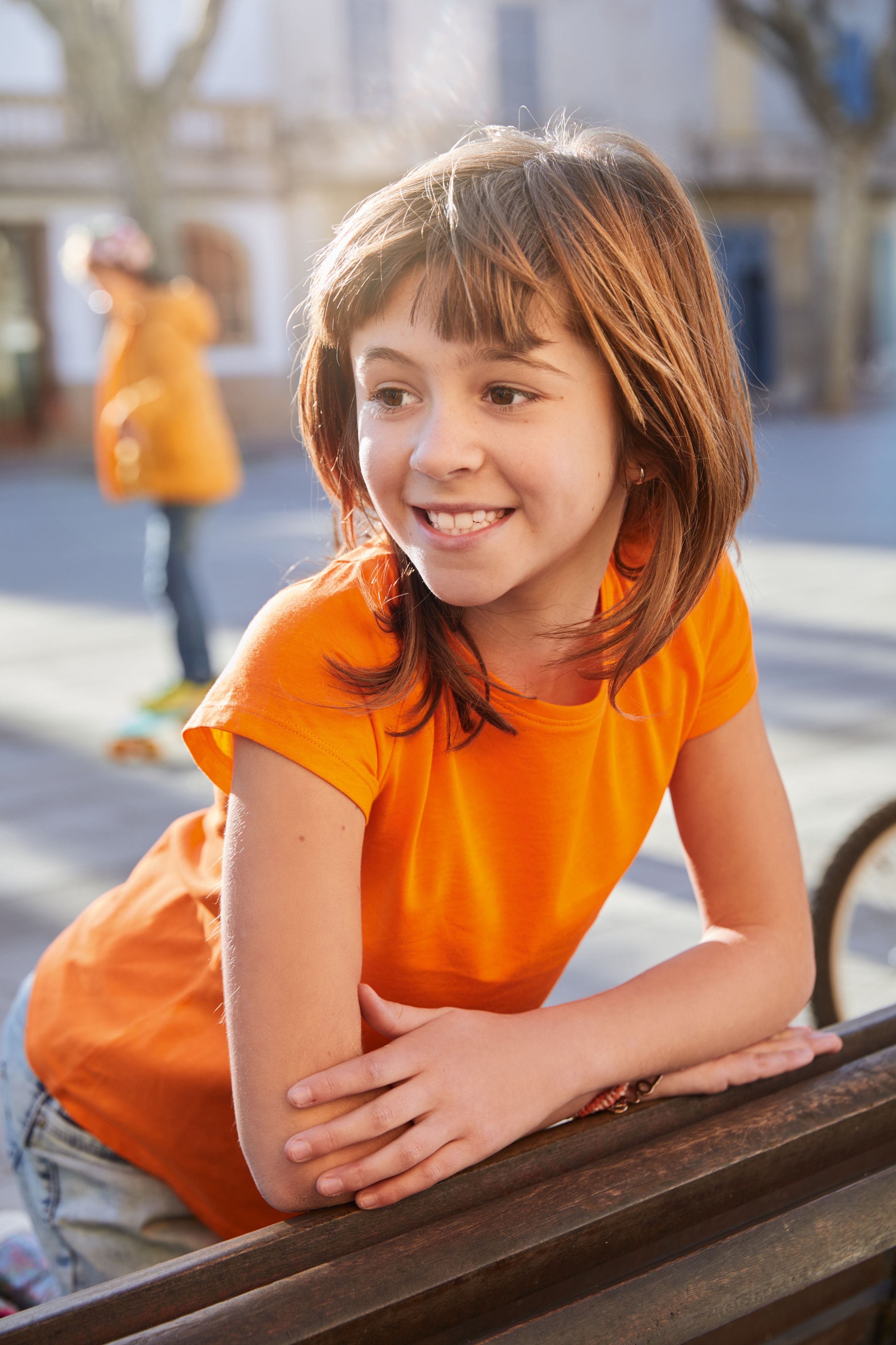 Girls' Basic-T 8007G T-Shirt für Kinder in klassischer Form