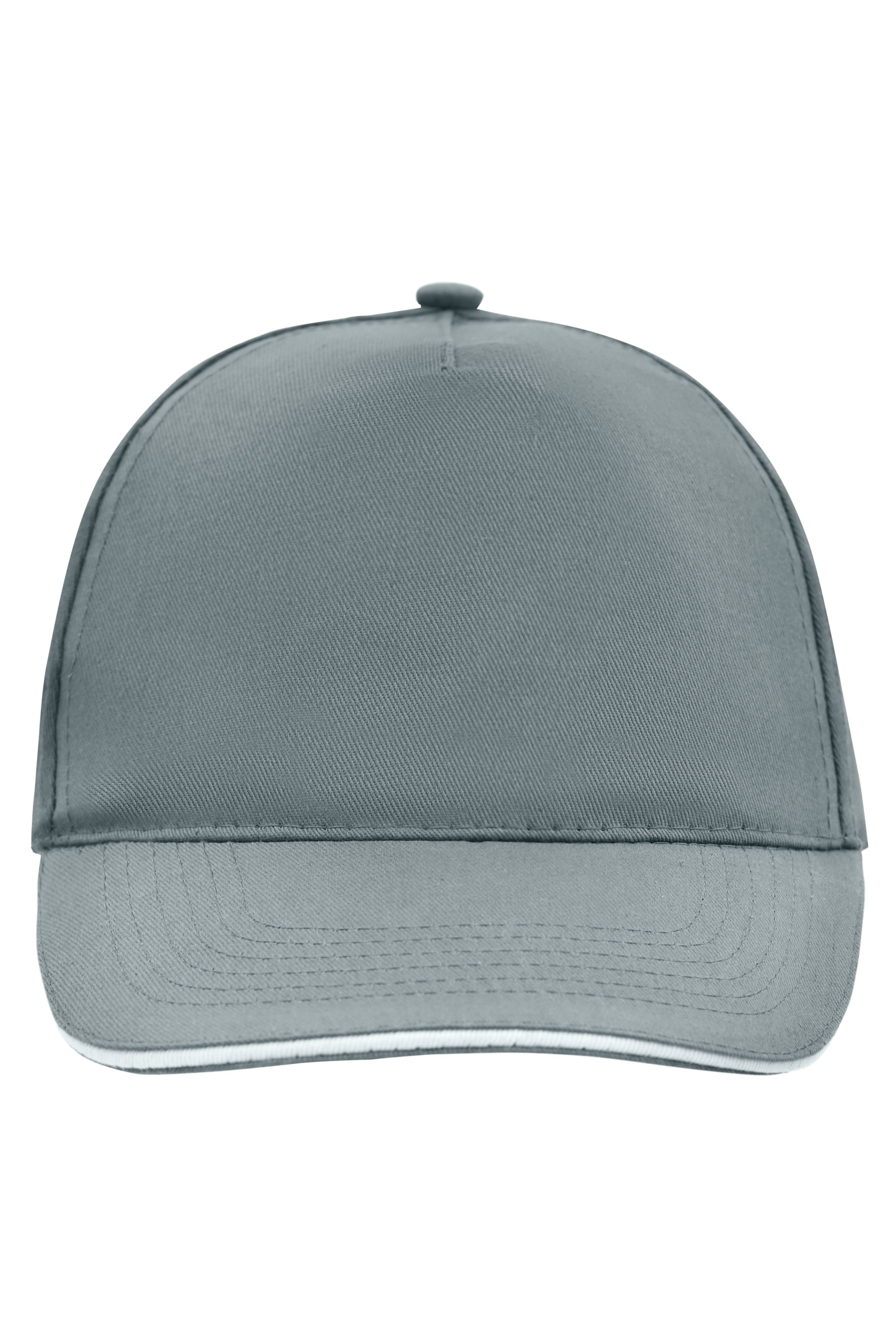 5 Panel Promo Sandwich Cap MB6552 5 Panel Promo Cap mit kontrastfarbigem Sandwich