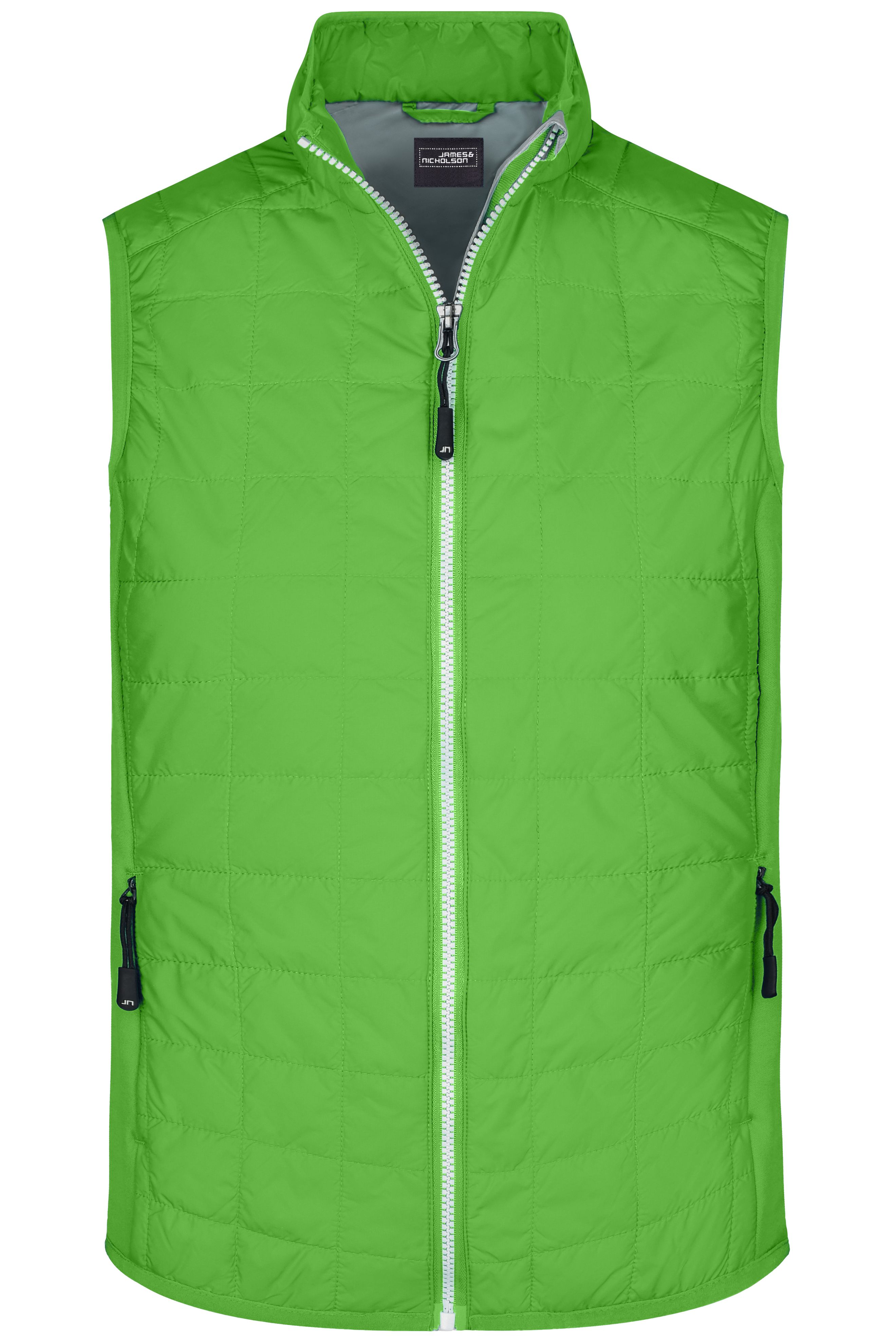 Men's Hybrid Vest JN1114 Leicht wattierte Weste im sportlichen Materialmix Men's Hybrid Vest JN1114 Leicht wattierte Weste im sportlichen Materialmix
