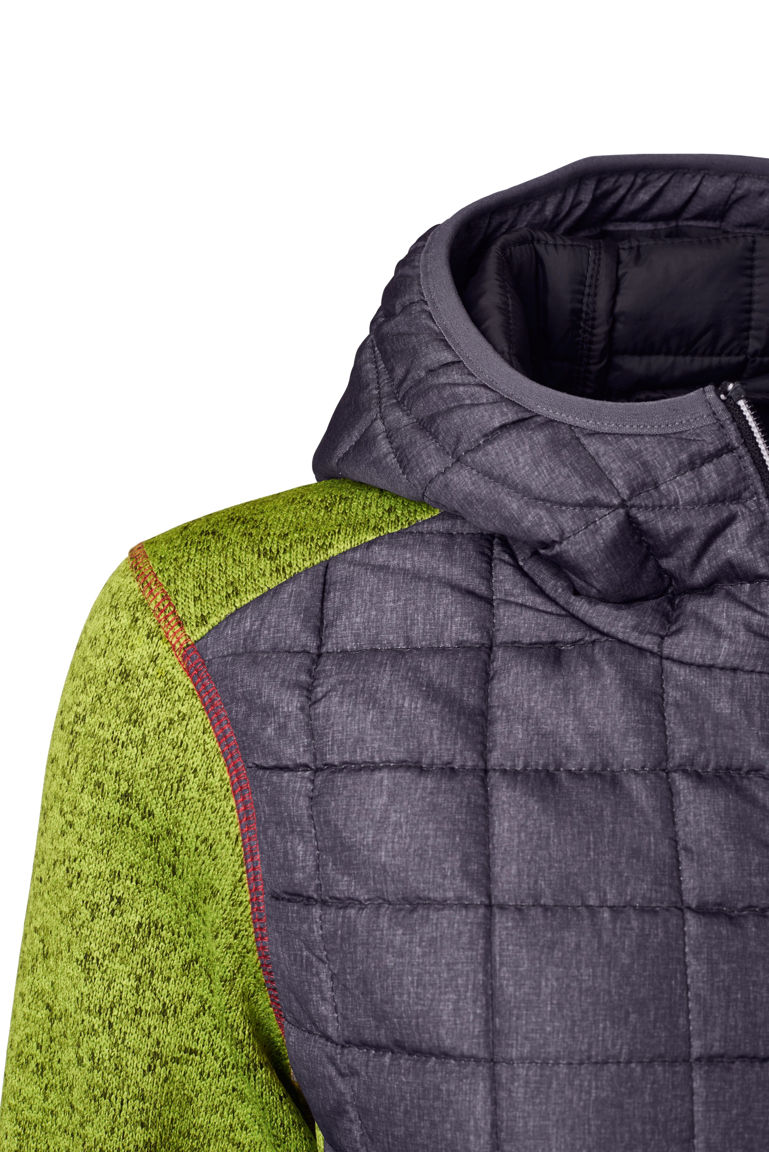 Ladies' Knitted Hybrid Jacket JN771 Strickfleecejacke im stylischen Materialmix Ladies' Knitted Hybrid Jacket JN771 Strickfleecejacke im stylischen Materialmix