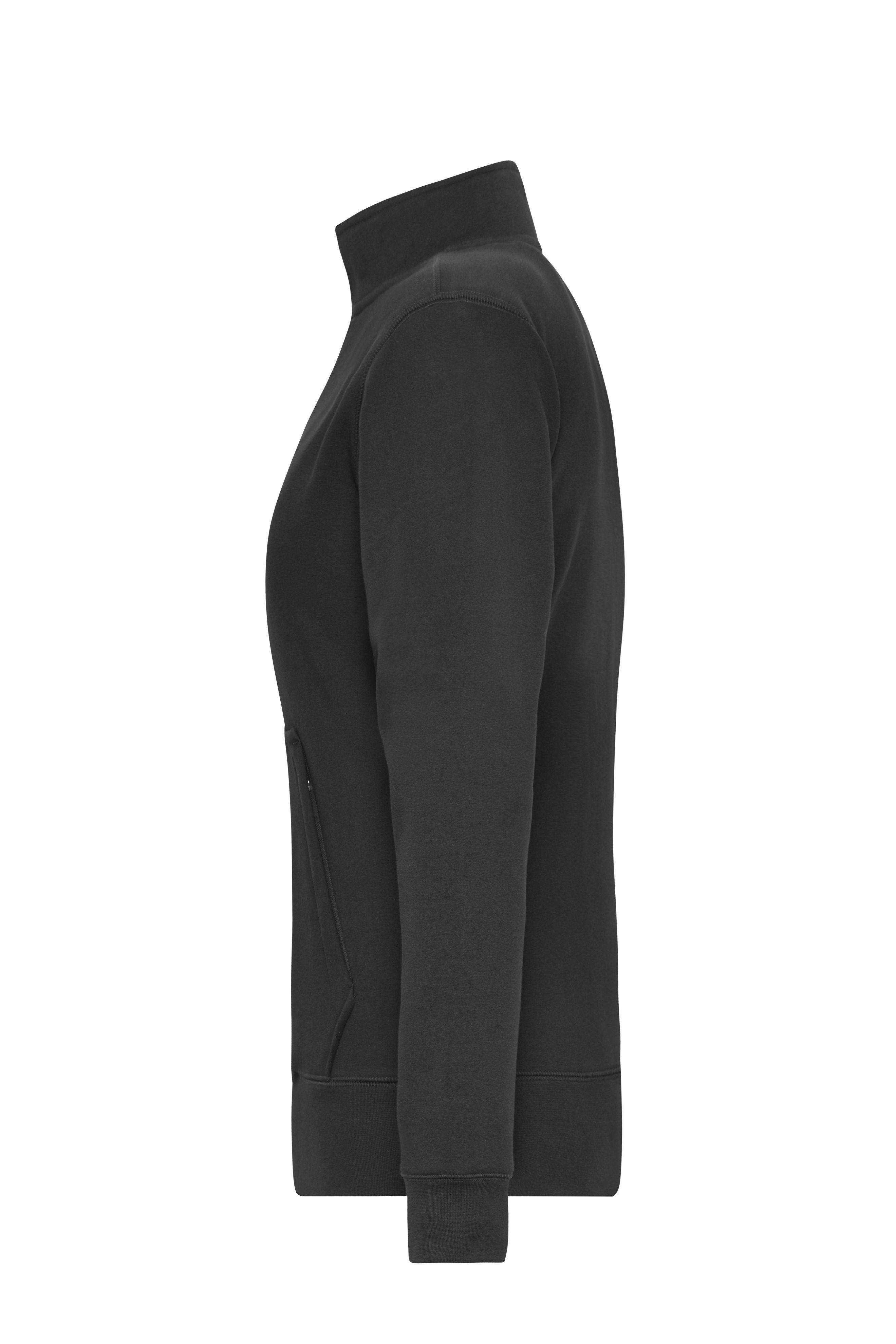 Ladies' Doubleface Work Jacket -  SOLID - JN1809 Funktionelle Jacke mit Stehkragen und Kängurutasche