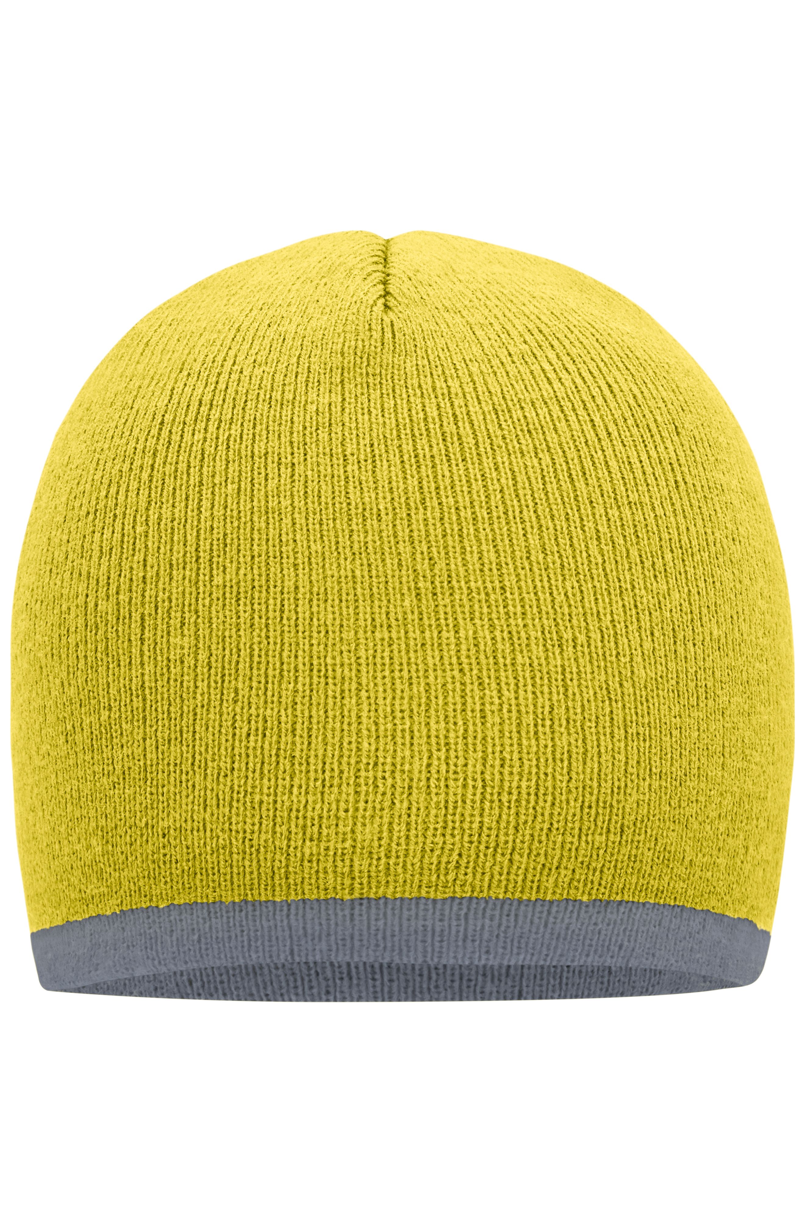 Beanie with Contrasting Border MB7584 Enganliegende Strickmütze ohne Umschlag