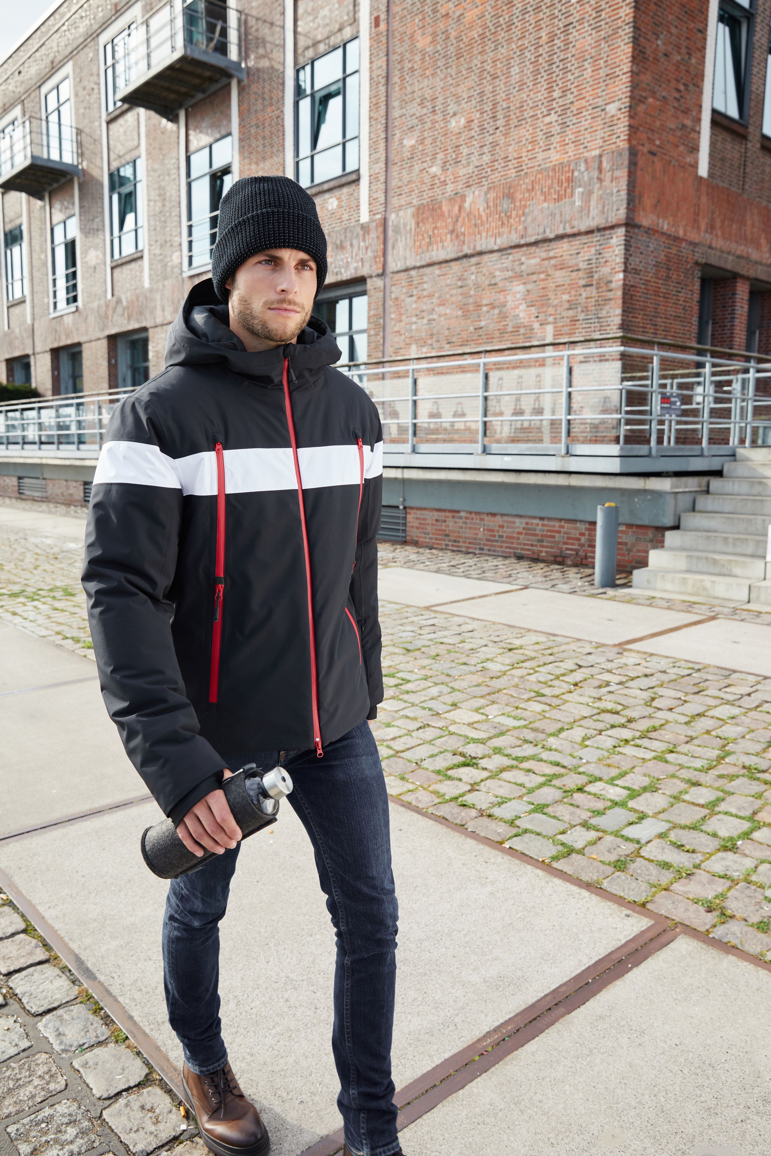 Men's Wintersport Jacket JN1174 Sportliche, wasserdichte Winterjacke mit DuPont™ Sorona® Wattierung (nachwachsender, pflanzlicher Rohstoff)