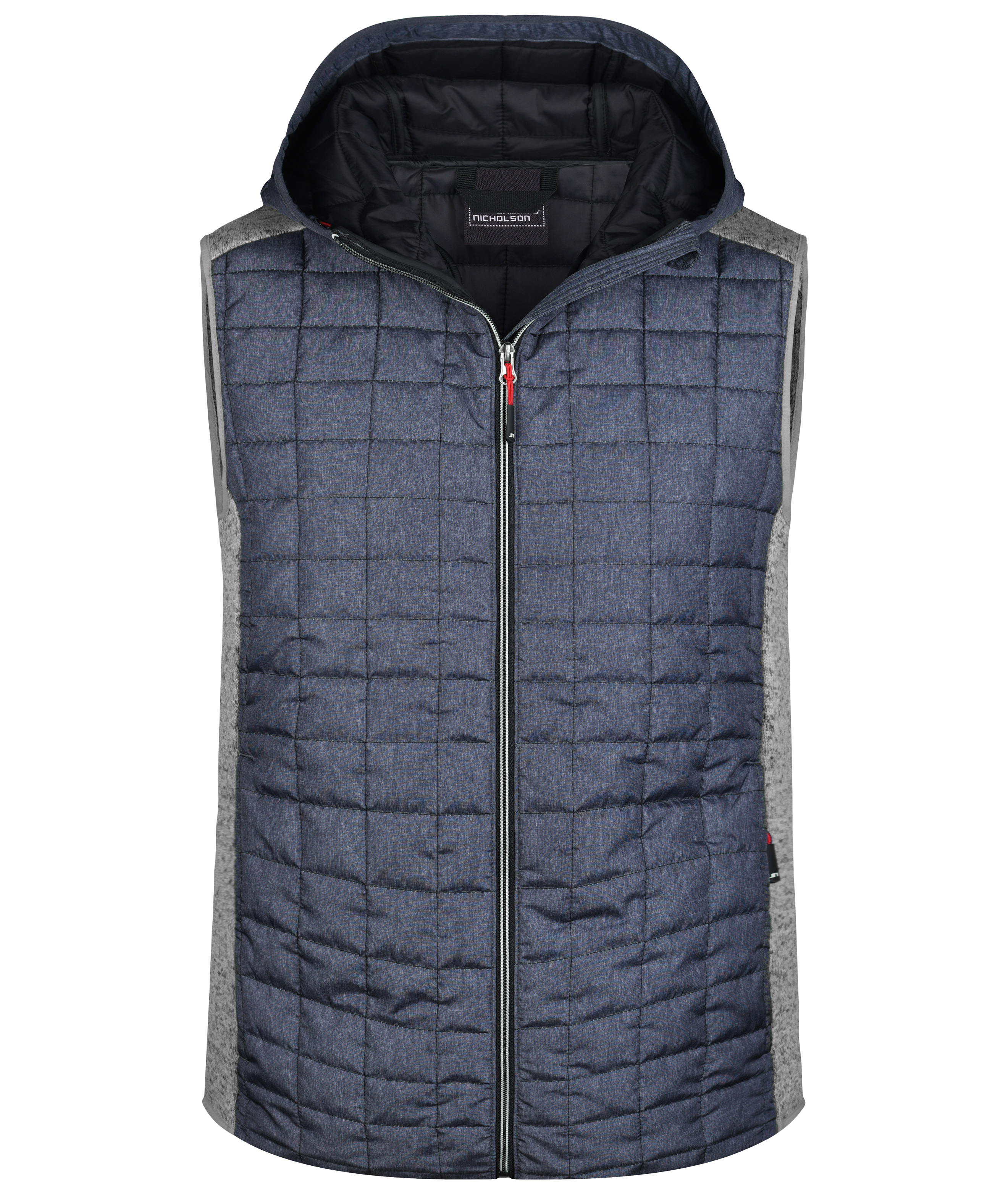 Men's Knitted Hybrid Vest JN768 Weste im stylischen Materialmix